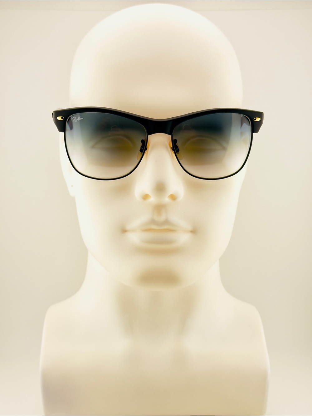 Ray-Ban ClubMaster Oversized Sunglasses RB4175 Matte Black Frame Light Gray Lens